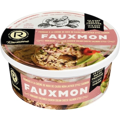 Rawesome Non-Dairy Cultured Cashew Cream Cheese Salmon Style Fauxmon 227 g, $5.28/100g