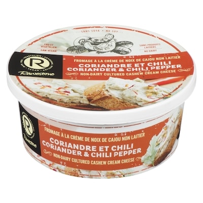 Rawesome Non-Dairy Cultured Cashew Cream Cheese Coriander & Chili Pepper 227 g, $5.28/100g