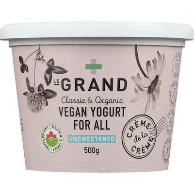 Le Grand Yogourt végane pour tous nature 500 g, 1,60 $/100g