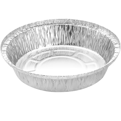 null Round Aluminum Containers 9" 125 ea, $0.26/1ea
