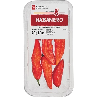 President's Choice Habanero Hot Peppers 50 g, $12.00/100g