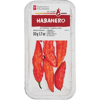le Choix du Président Piments forts Habanero 50 g, 10,00 $/100g