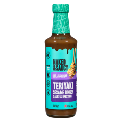 Naked Coconuts Soy Free Sauce Teriyaki Sesame Ginger 296 ml, $3.21/100ml