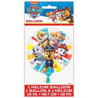 Unique Ballon en aluminium Paw Patrol de 18 po 1 ea, 4,00 $/1ch