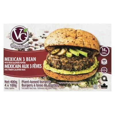 Mexican 3-Bean Burgers