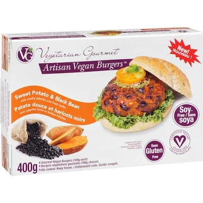 Burger végé patate douce et haricot noir