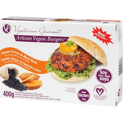Burger végé patate douce et haricot noir