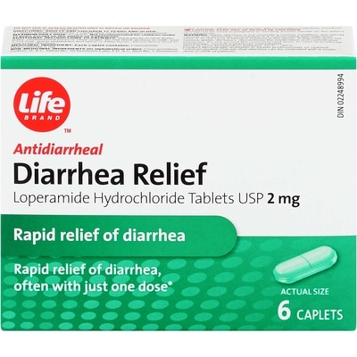 Life Brand Diarrhea Relief Loperamide Hydrochloride Tablets, USP 6 ea, $0.72/1ea