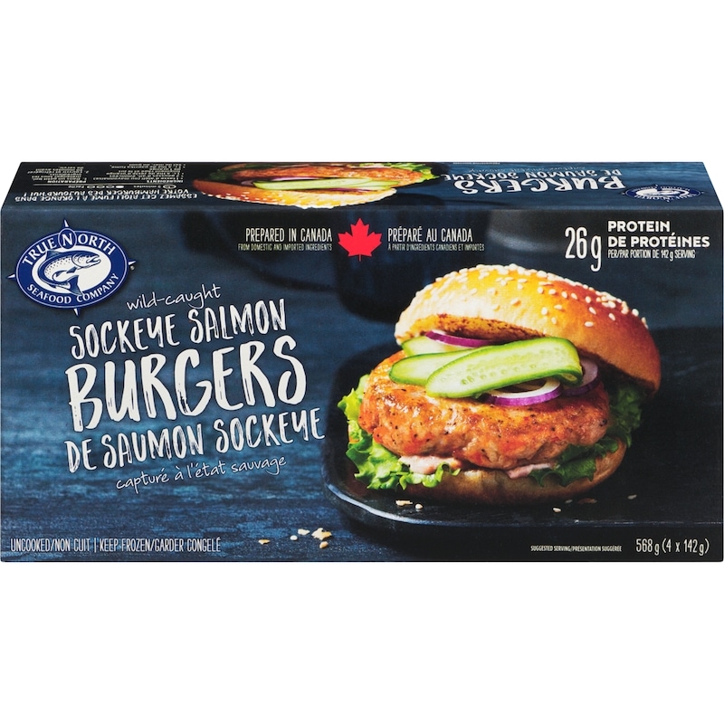 Wild-Caught Sockeye Salmon Burgers