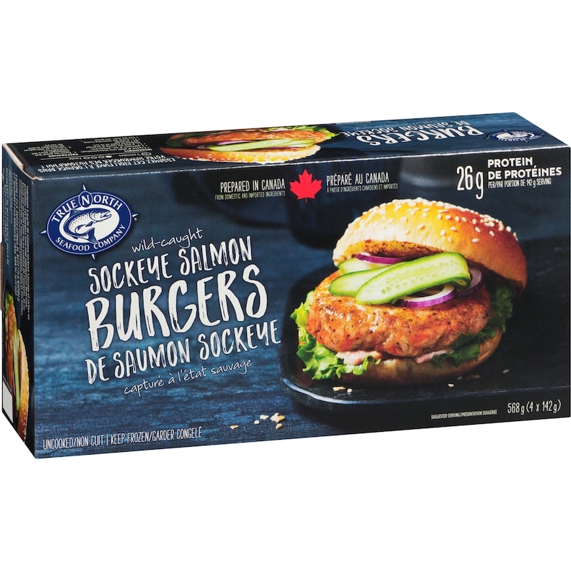 Wild-Caught Sockeye Salmon Burgers