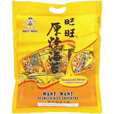 Want Want Seaweed Rice Crackers 308 g, $3.24/100g