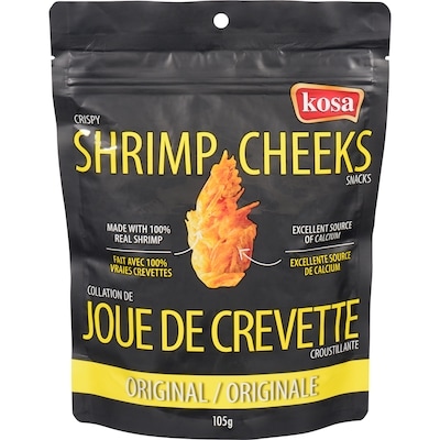 Kosa Crispy Shrimp Cheeks Snacks Original 105 g, $8.56/100g