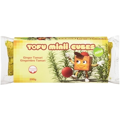 La Soyarie Tofu Minii Cubes gingembre tamari 200 g, 2,00 $/100g