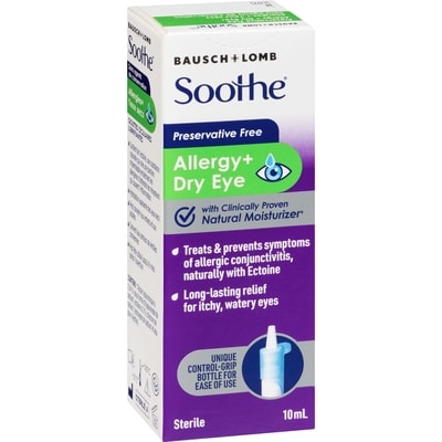 Soothe Lubricating Eye Drops Allergy + Dry Eye