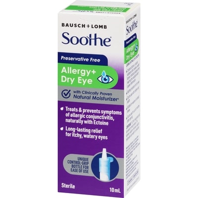 Soothe Lubricating Eye Drops Allergy + Dry Eye