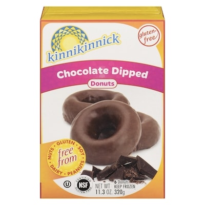 Kinnikinnick Donuts Chocolate Dipped 320 g, $2.34/100g