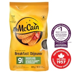 McCain Galettes de pommes de terre et herbes savoureuses 9 minutes Sans tourner 600 g, 0,50 $/100g