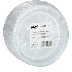 null Dome Lids for Foil 7" Rounds 125/Pack 125 ea, $0.08/1ea