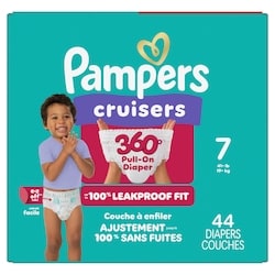 Pampers Couches Cruisers 360°, taille 7, 44 unités 44 ea, 0,77 $/1ch