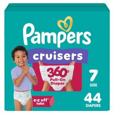 Pampers Couches Cruisers 360, taille 7, 44 couches 44 ea, 0,61 $/1ch