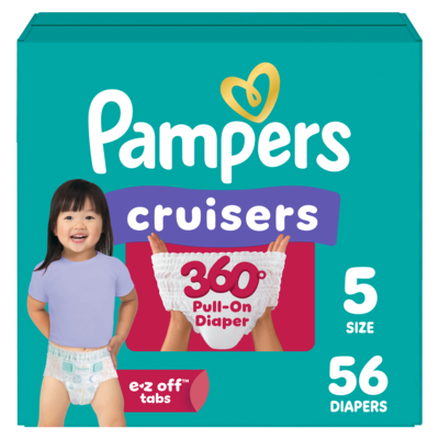 Pampers Cruisers 360 Diapers Size 5 56 Count 56 ea, $0.48/1ea