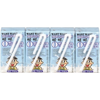 Want Want Yogurt Flavoured Drink Original Flavour 4x125.0 ml, $0.66/100ml