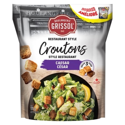 Grissol Boulangerie Grissol Croutons Style Restaurant César 135 g, 3,55 $/100g