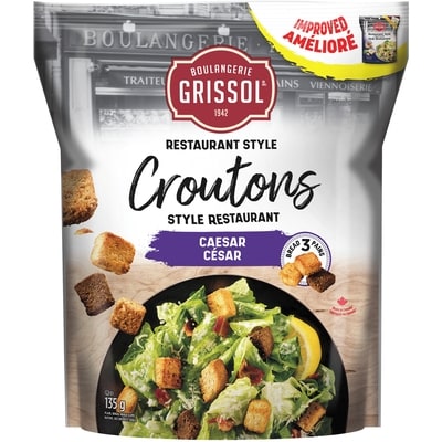 Grissol Boulangerie Grissol Croutons Style Restaurant César 135 g, 2,44 $/100g