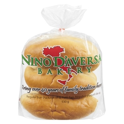Nino D'aversa Regular Bun 6x83.0 g, $1.20/100g