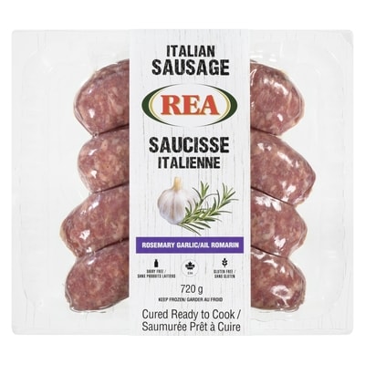 Rea Italian Sausage Rosemary Garlic 720 g, $1.32/100g
