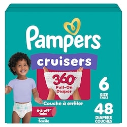 Pampers Diapers - Cruisers 360° - Size 6, 48 Count 48 ea, $0.71/1ea