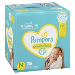 Swaddlers Newborn Diapers Size 136 Count