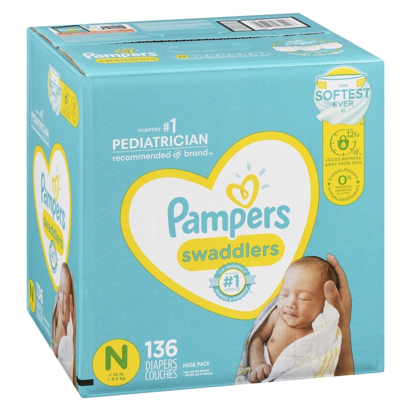 Swaddlers Newborn Diapers Size 0 136 Count