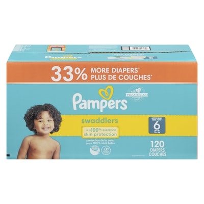 Pampers Swaddlers Active Baby Diaper Size 6 120 ea, $0.45/1ea