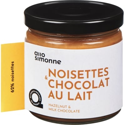 Allo Simonne Hazelnut & Milk Chocolate 220 g, $7.04/100g