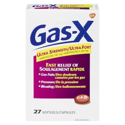 Gas-X Simethicone 180 Mg Ultra Strength 27 ea, $0.50/1ea