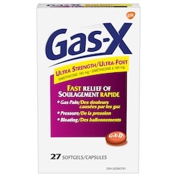 Gas-X Ultra-Fort (Capsules Molles) 27 ea, 0,48 $/1ch