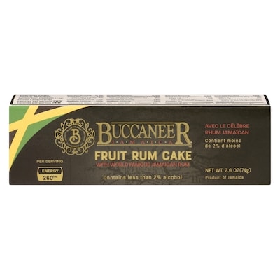 Buccaneer Jamaica Fruit Rum Cake 80 g, $2.49/100g