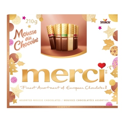 merci Finest Selections of European Chocolates Mousse au chocolat 210 g, $4.76/100g