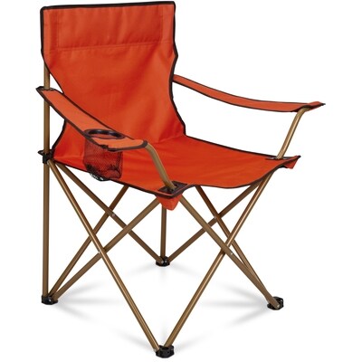 Everyday Essentials Chaise de plein air pliante pour adulte – Orange  1 ea, 18,00 $/1ch