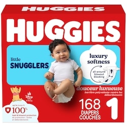 Huggies Little Snugglers Baby Diapers, Size 1 (8-14 lbs), 168 Ct 168 ea, $0.25/1ea