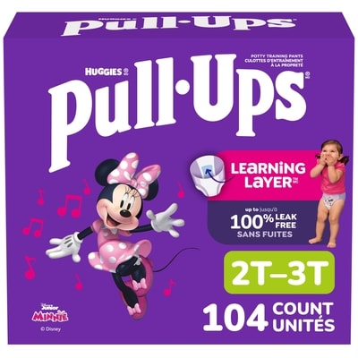 Huggies Girls' Potty Training Pants, 2T-3T (16-34 lbs), 104 Count 104 ea, $0.45/1ea