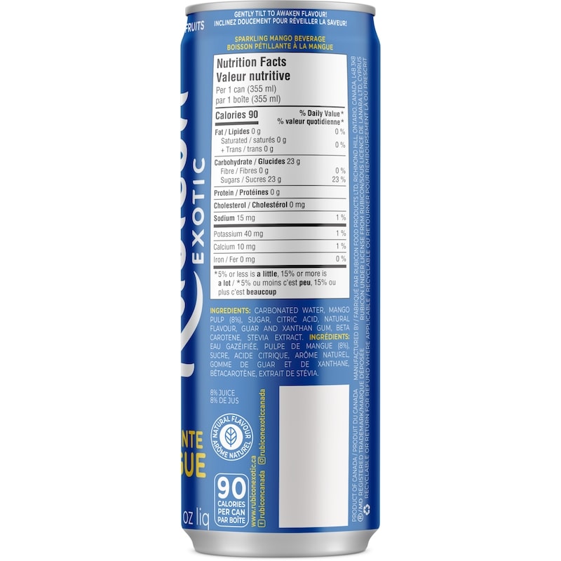 Sparkling Mango Beverage