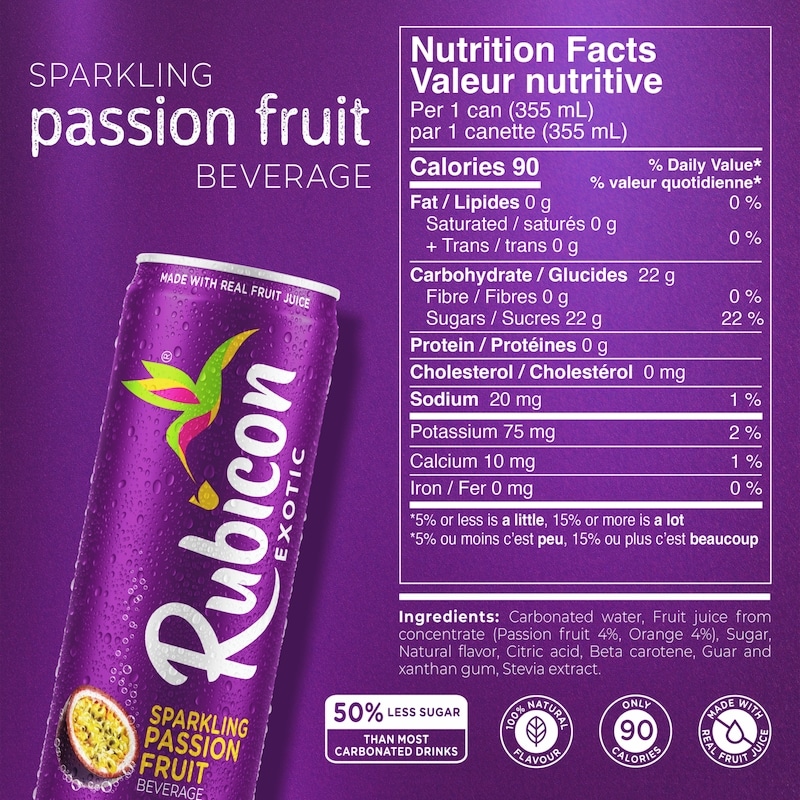 Sparkling Passion Fruit Beverage