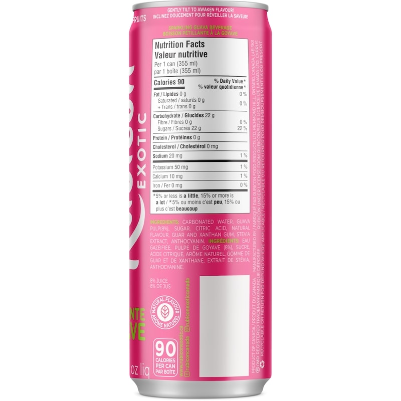 Sparkling Guava Beverage