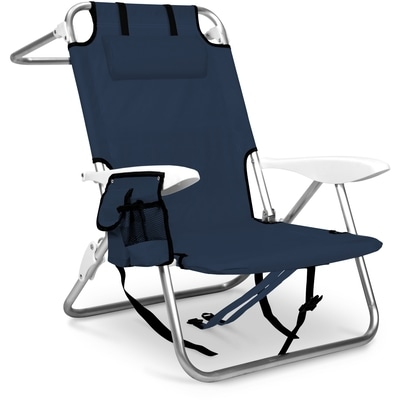 Everyday Essentials Chaise de plage ajustable BackPack – Bleu  1 ea, 49,00 $/1ch