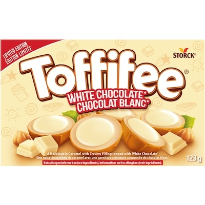 Toffifee® Hazelnut in Caramel with a Creamy Filling topped with White Chocolate 123 g, $3.24/100g