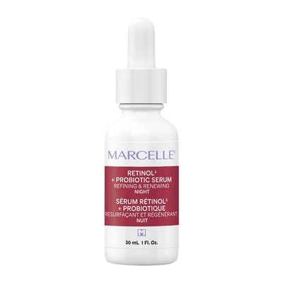 Marcelle Sérum de nuit retinol³ + probiotique, resurfaçant et régénérant, hypoallergénique et clean 30 ml, 126,60 $/100ml