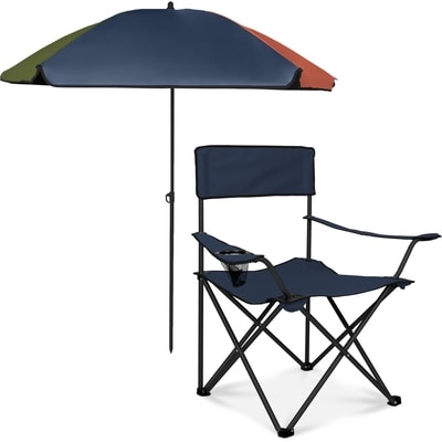 Everyday Essentials Ensemble de chaise et parasol, bleu 1 ea, 24,99 $/1ch