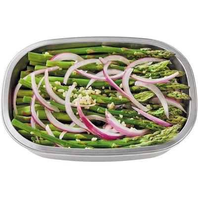 null Seasoned Asparagus Garlic Red Onions 391 g, $2.05/100g